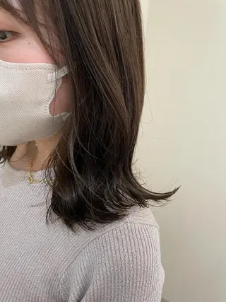ミディアム カラー 髪質改善/縮毛矯正 /青山　早希🐾のヘアスタイル