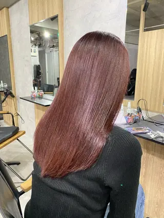 セミロング カラー ヘアアレンジ 韓国レイヤー/ 顔周り💕田中将吾のヘアスタイル