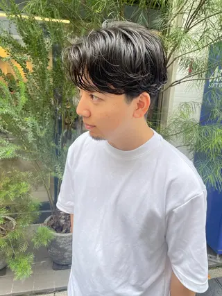 パーマ メンズ レイヤーパーマ、ボブ 小須田ゆあのヘアスタイル