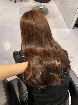 カラー ❤︎横浜❤︎うる艶 透明感カラー❤︎のヘアスタイル
