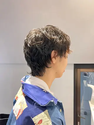 ショート パーマ メンズ 透明感ハイトーン ×パーマ/mikuのヘアスタイル