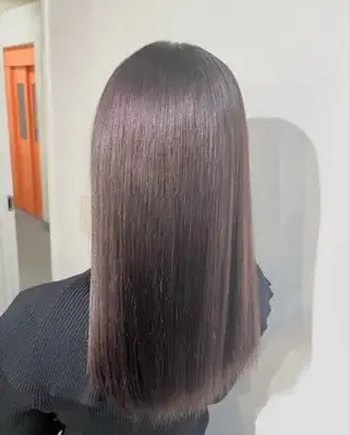 セミロング 髪質改善&艶カラー sotaのヘアスタイル