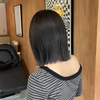 ミディアム カラー スミレ／透明感カラー ／高円寺美容室のヘアスタイル