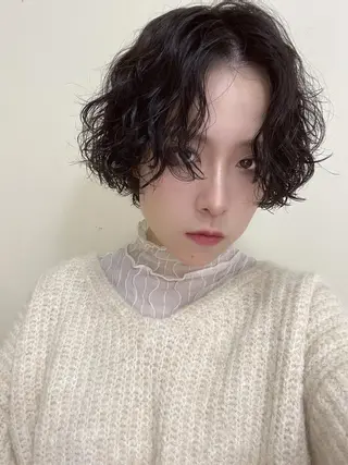 ショート カラー パーマ 斎藤祐樹 /レイヤー/パーマのヘアスタイル