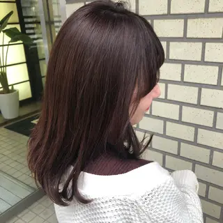 セミロング 韓国風デザイン 💐MIZUKI💐のヘアスタイル