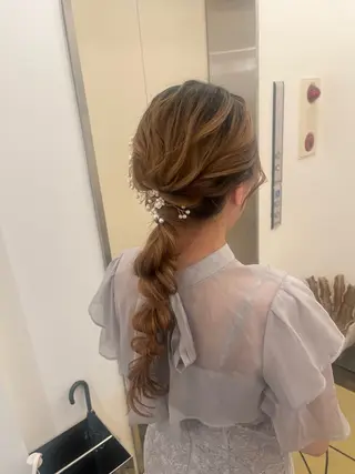 ロング ヘアアレンジ 都築 明日香のヘアスタイル