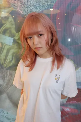 セミロング カラー ヘアアレンジ @kyoniyy KYONIのヘアスタイル