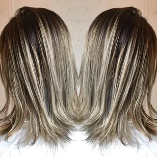 ミディアム カラー 💈平島 拓也💈のヘアスタイル