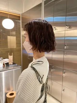 ショート パーマ 樋口 花穂のヘアスタイル