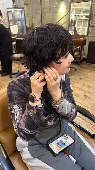 ショート パーマ 似合わせカラー/パー マ 🫧kotoneのヘアスタイル