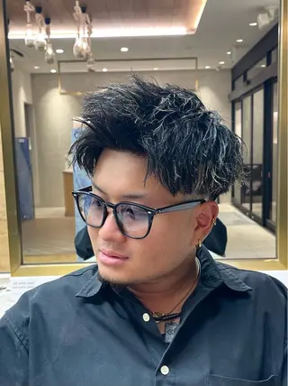 ショート パーマ 【再現性120%】 🔥龍也リュウヤ🔥のヘアスタイル