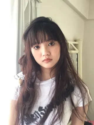 ロング Dijon渋谷店所属・松本真尋🦕🍯🟠 アンニュイカラーのヘアスタイル