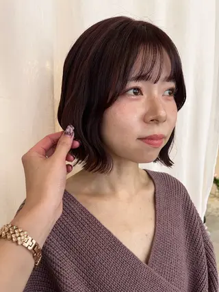ミディアム 暖色カラー／ ヘアセット🌛櫻井舞のヘアスタイル