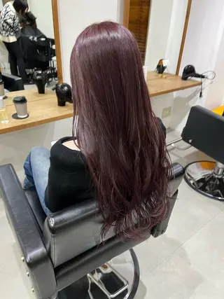 ロング カラー ✨🎨ブリーチなし 透明感カラー✨美友のヘアスタイル