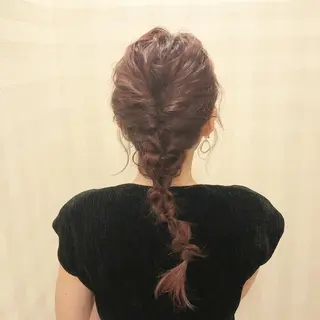 ミディアム カラー ヘアアレンジ 吉野 優子のマツエク・マツパデザイン
