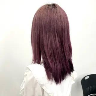 セミロング カラー ヘアアレンジ 🥀レイヤー×ハイト ーントレンドヘア🥀のヘアスタイル