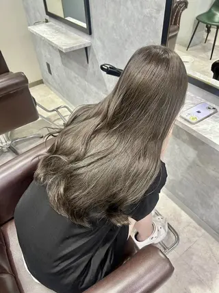 セミロング カラー 池袋/ダブルカラー GLADGE🩵のヘアスタイル