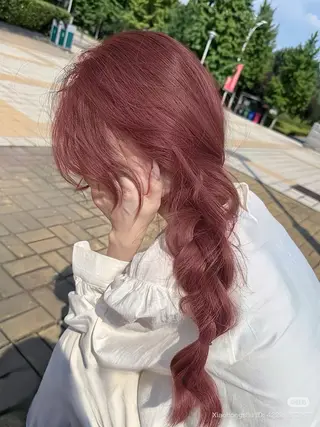 セミロング カラー うる艶韓国ヘア 🤍りんのヘアスタイル