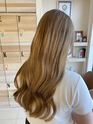 ロング カラー SVTオタク美容師 ねねのヘアスタイル