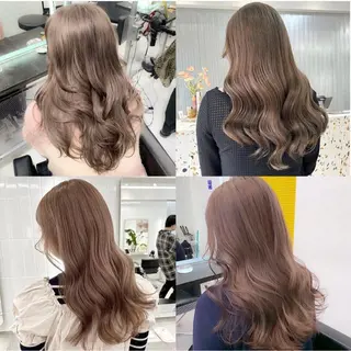 ロング ブリーチカラー🐆 うる艶美髪🎀のヘアスタイル