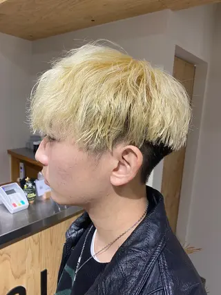 カラー パーマ メンズ メンズブリーチカラー /パーマ ごーた立川のヘアスタイル