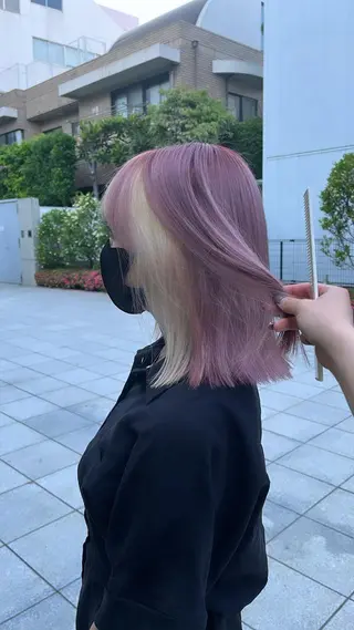 ショート カラー 🩶【推しハイトーン 】yuzu🩶のヘアスタイル