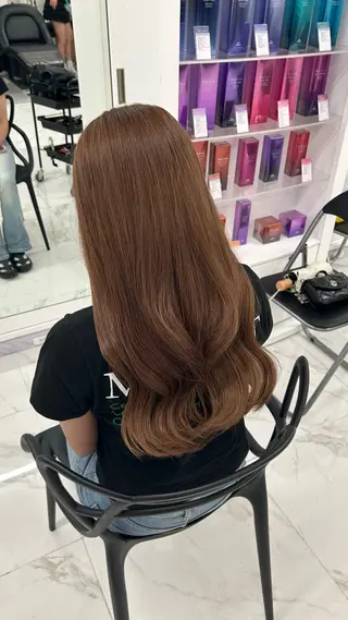 ロング カラー 艶カラー/レイヤー カット🖤Akaneのヘアスタイル