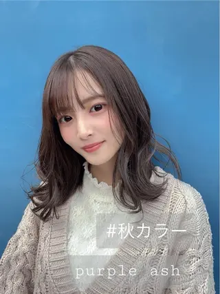 ミディアム 西新/siohair 似合わせ/石尾刻矢のヘアスタイル