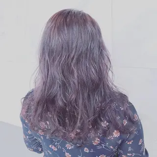 セミロング カラー 難しい髪質の縮毛矯正 高岡/射水/髪質改善のヘアスタイル