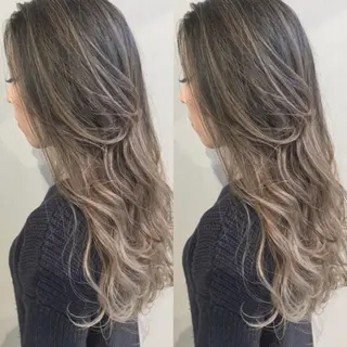 ロング カラー パーマ ヘアアレンジ ace share salon所属・桑原 祥のヘアスタイル