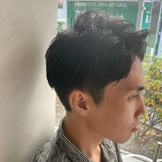 メンズ アイブロウ 韓国/透明感カラー さなのヘアスタイル