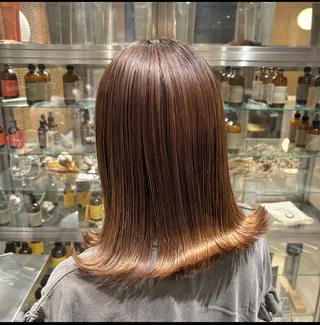 ミディアム 山﨑 心優のヘアスタイル