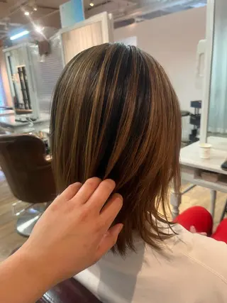 ミディアム ハイーンカラー/外国 人風カラー/ミノリのヘアスタイル