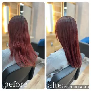 ロング Aguhair milo森山知幸のヘアスタイル