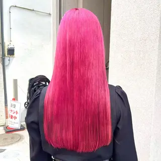 ロング カラー ヘアアレンジ 🥀韓国アイドルヘア haru🥀のヘアスタイル