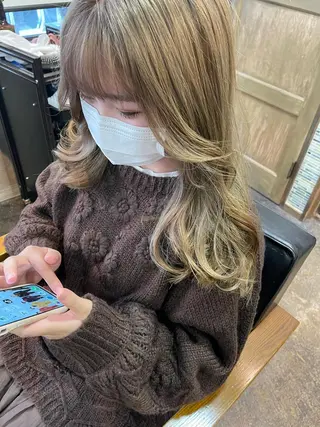 セミロング 韓国 / 中国ヘア 🦋Noniのヘアスタイル