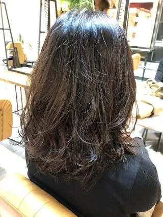 ミディアム 髪質改善縮毛矯正 リピートNo.1米倉のヘアスタイル