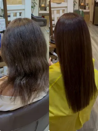 ロング 🎀ハイトーン/ 艶カラー/夕月🎀のヘアスタイル