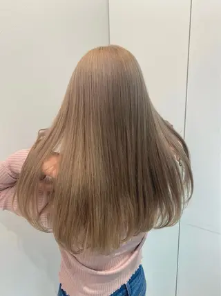 ロング カラー ヘアアレンジ トレンドモテカラー 🩷色落ちまで可愛くのヘアスタイル