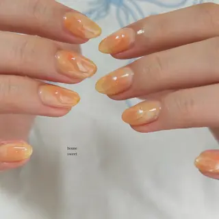 ミディアム ショートネイル. Home sweetのネイルデザイン