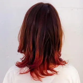 ミディアム カラー トミタ アツシのヘアスタイル