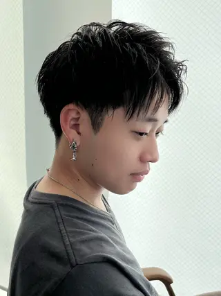 ショート Zinaメンズ特化 YUZUKIのヘアスタイル