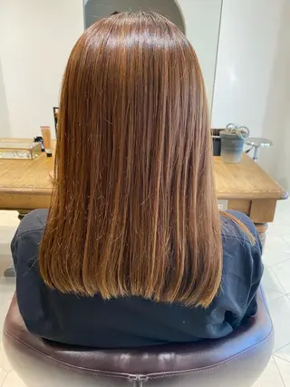 セミロング 大倉 未波のヘアスタイル