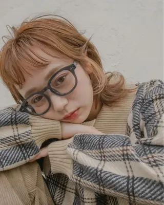 ミディアム カラー パーマ gite カワムラナオキのヘアスタイル