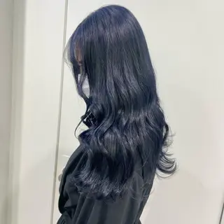 ロング カラー ワインレッド 🍒KAHOのヘアスタイル