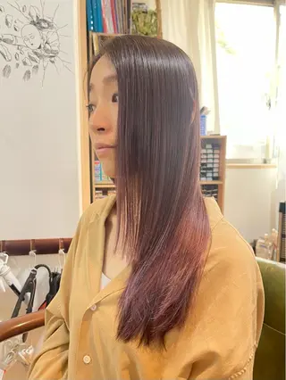 セミロング 園田 渉 ◤SHIKIO◢のヘアスタイル