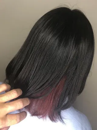 ミディアム カラー 艶髪職人 山本隼正のヘアスタイル