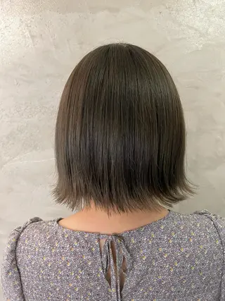 ミディアム カラー FUJINO RYOのヘアスタイル