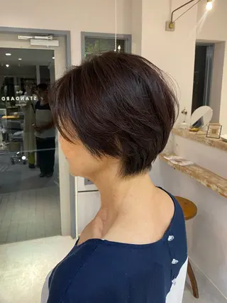 ショート カラー ‎🤍透明感カラー 【仙川】セリナ‎🤍のヘアスタイル