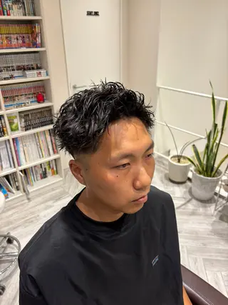 ショート パーマ メンズ 関内/メンズ専門/ パーマ推し/菊池蒼大のヘアスタイル